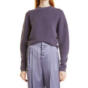 Vince Blouson Sleeve Purple Wool & Alpaca Blend Sweater Size L